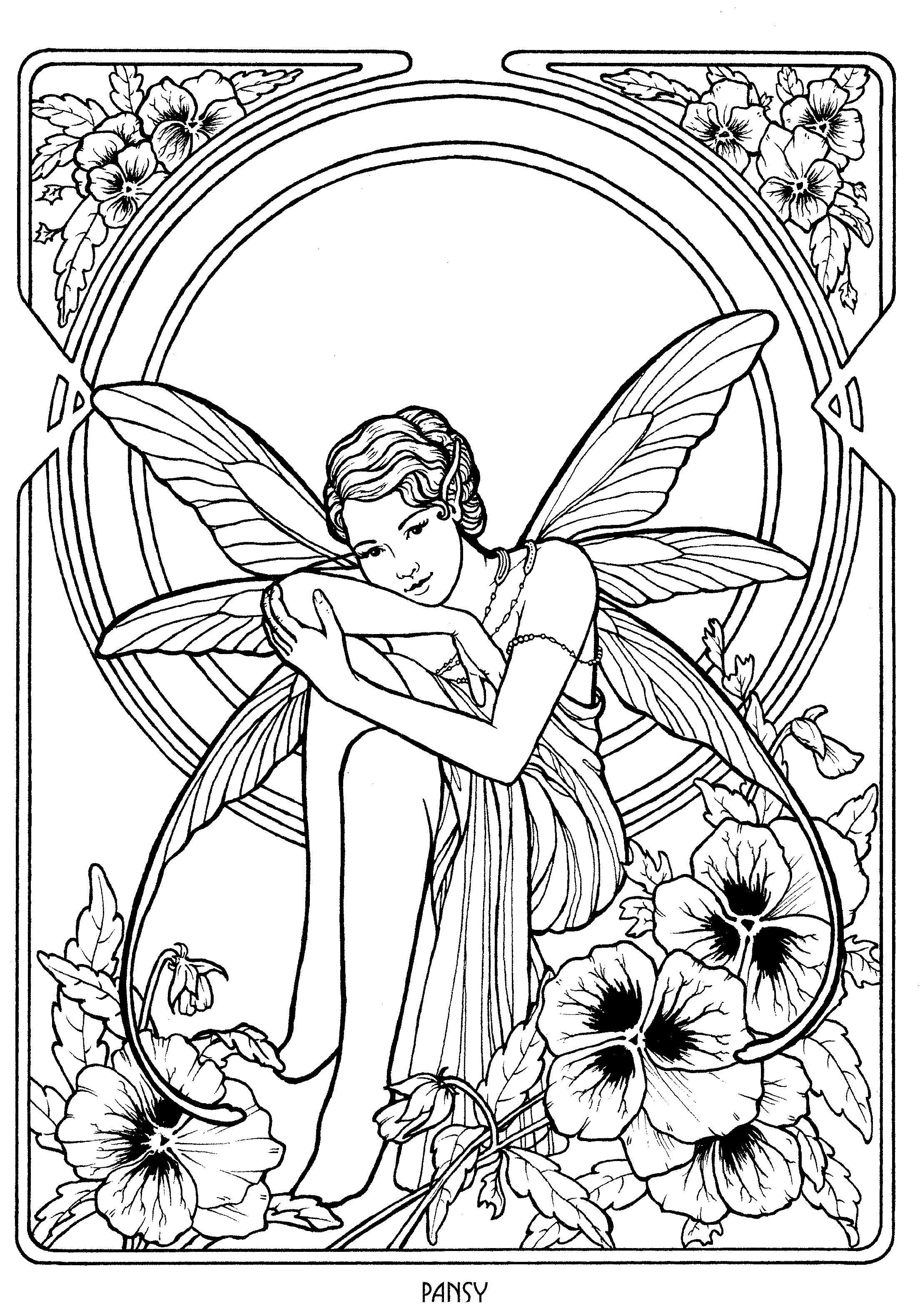 36+ Printable Fairy Coloring Pages Free Printable