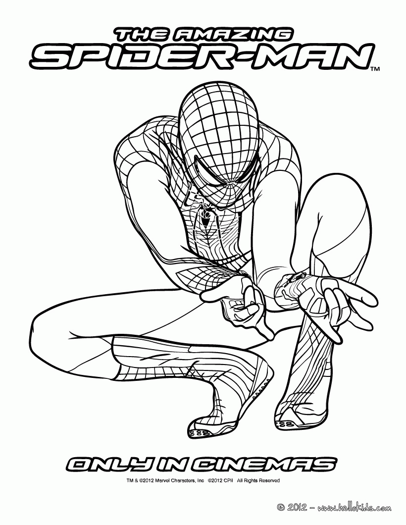 42+ Unique Amazing Spider Man 3 Coloring Pages for Kids