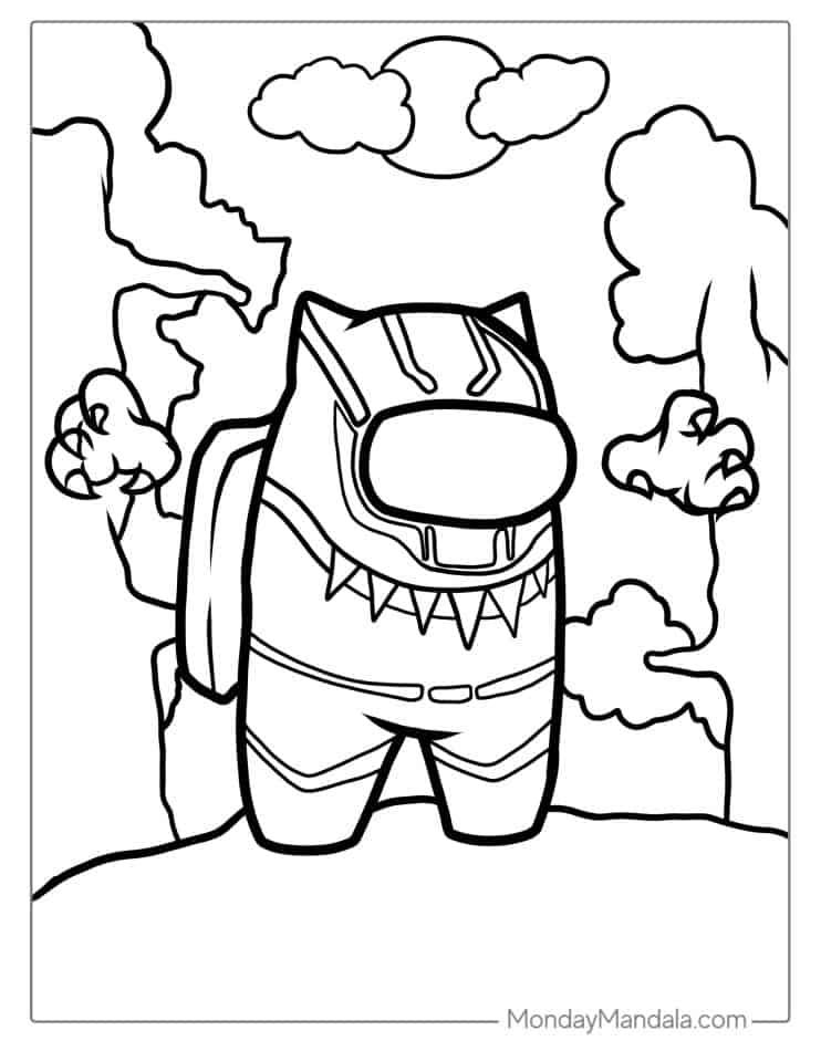 42+ Download Among Us Coloring Pages PDF Printable