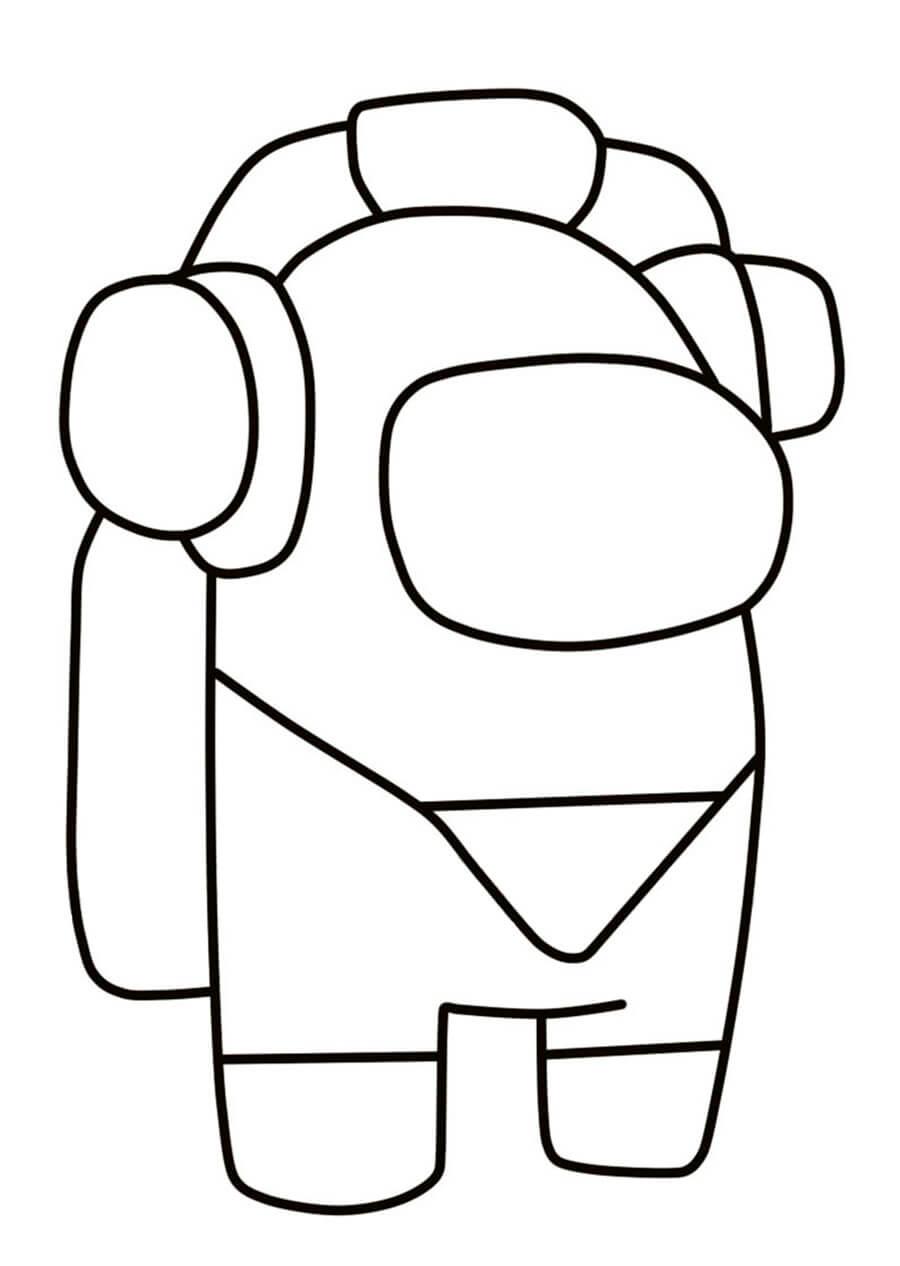47+ Top Among Us Coloring Pages Colored