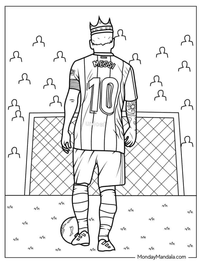 36+ Free Messi Coloring Pages PDF Printable