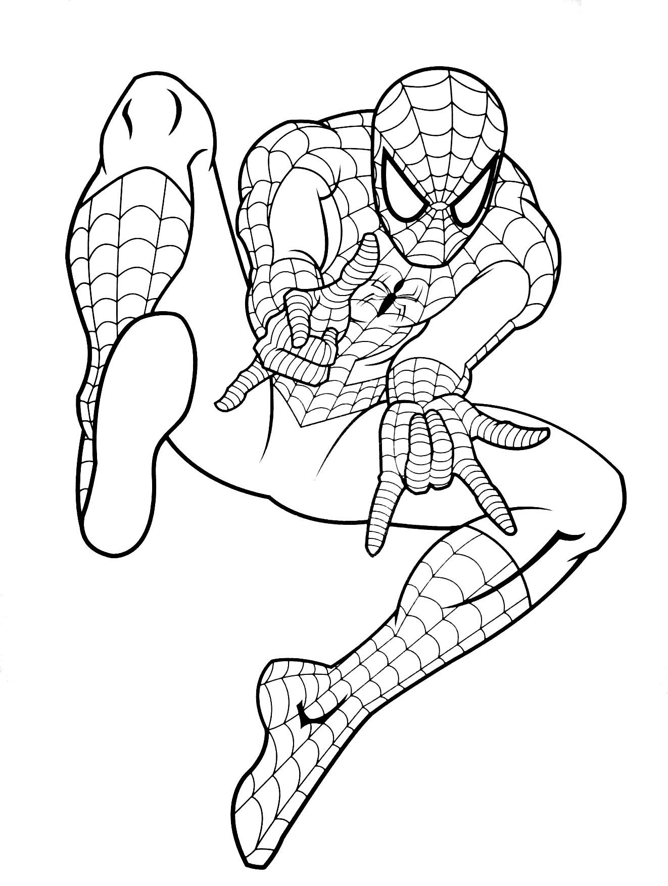 33+ Top Spiderman Coloring Pages Valentines for Kids