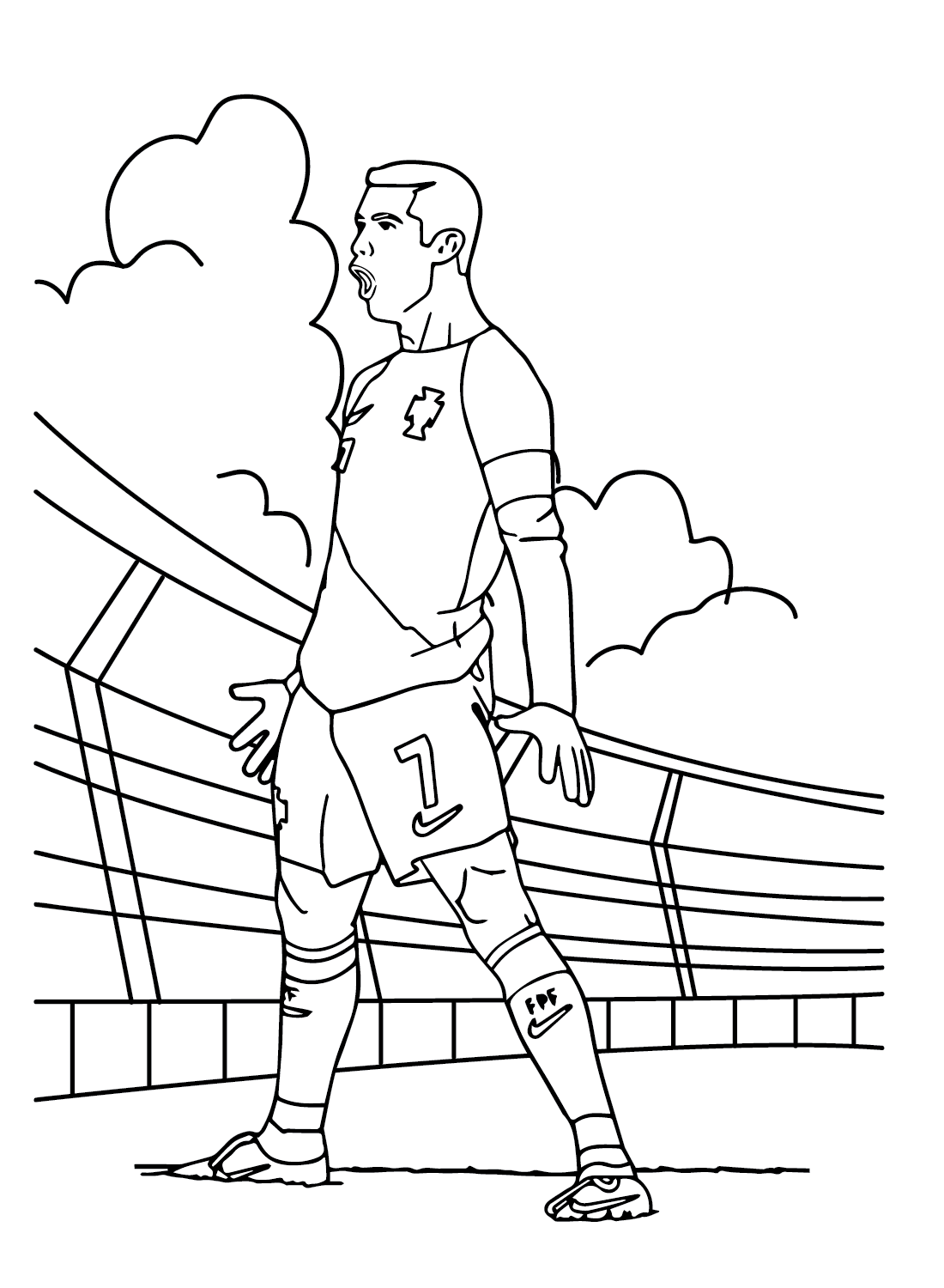 36+ The Best Ronaldo Coloring Pages PDF Printable