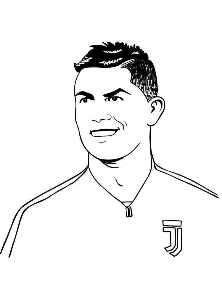 49+ Downloadable Ronaldo Coloring Pages Inspirational