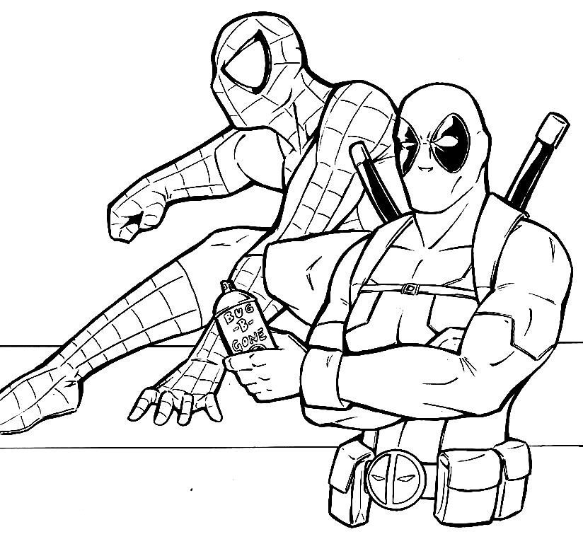 10 Deadpool and Spiderman Coloring Pages to Unleash Your Inner Artist