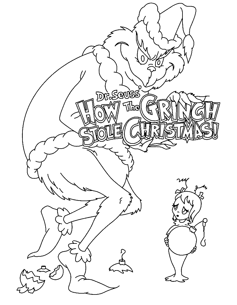 49+ Unique Grinch Coloring Pages for Adult