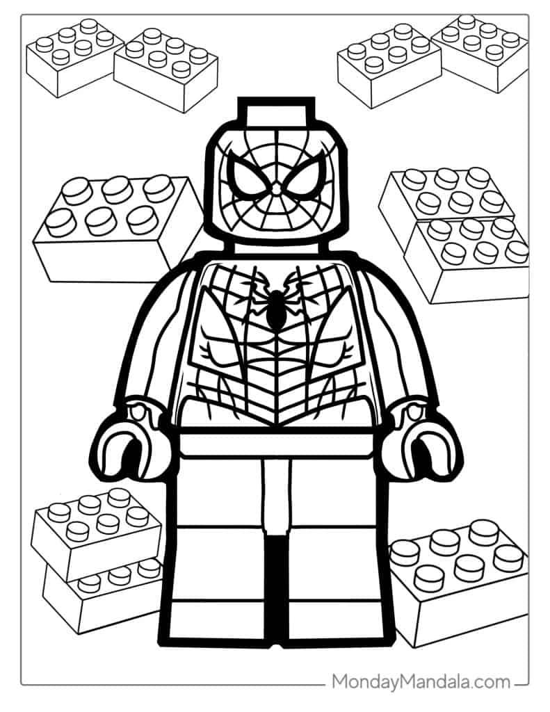 36+ Download Spiderman Coloring Pages Lego for Adult