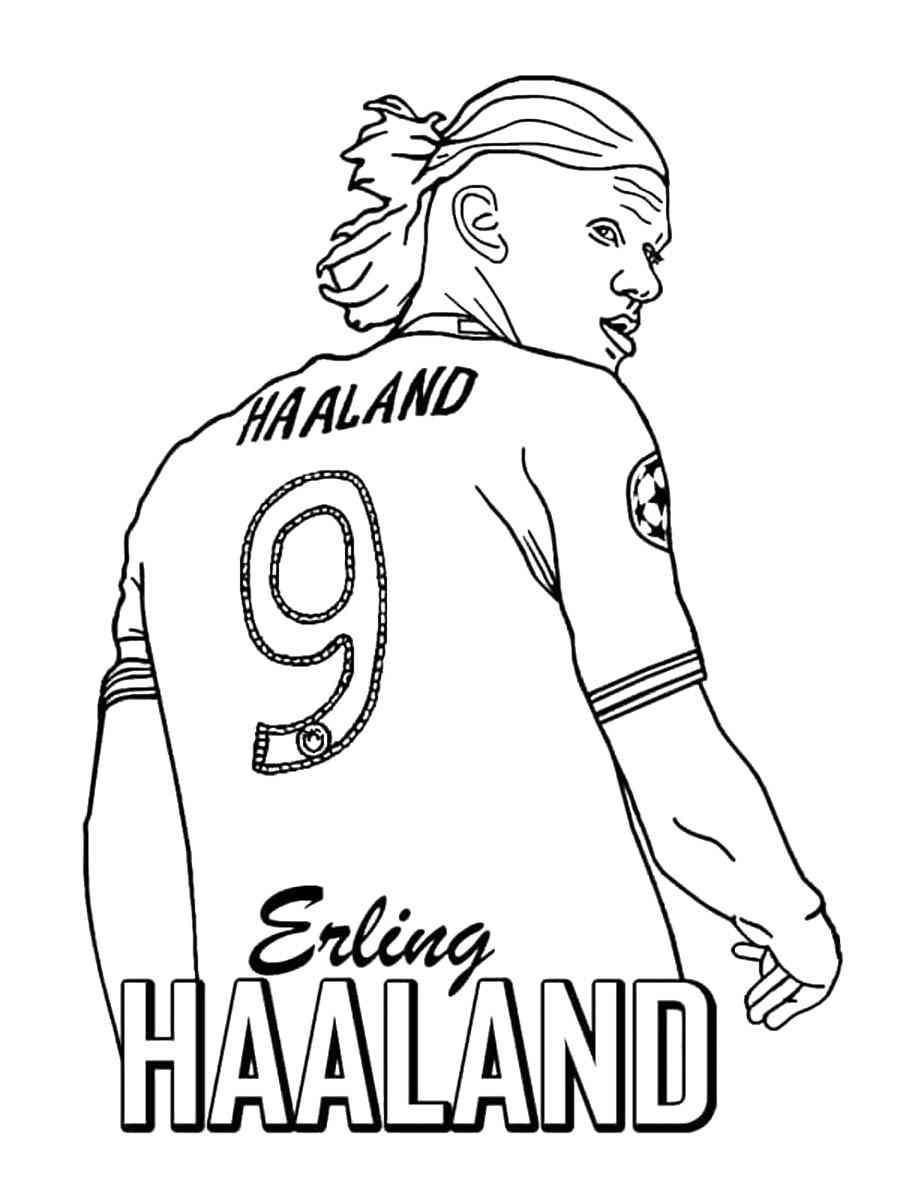 41+ Best of Haaland Coloring Pages Colored