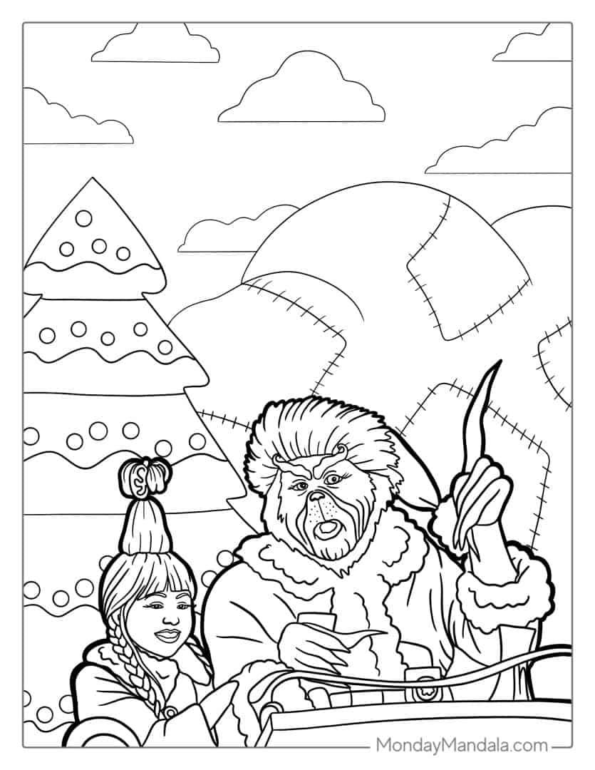 43+ Top Grinch Coloring Pages for Adult