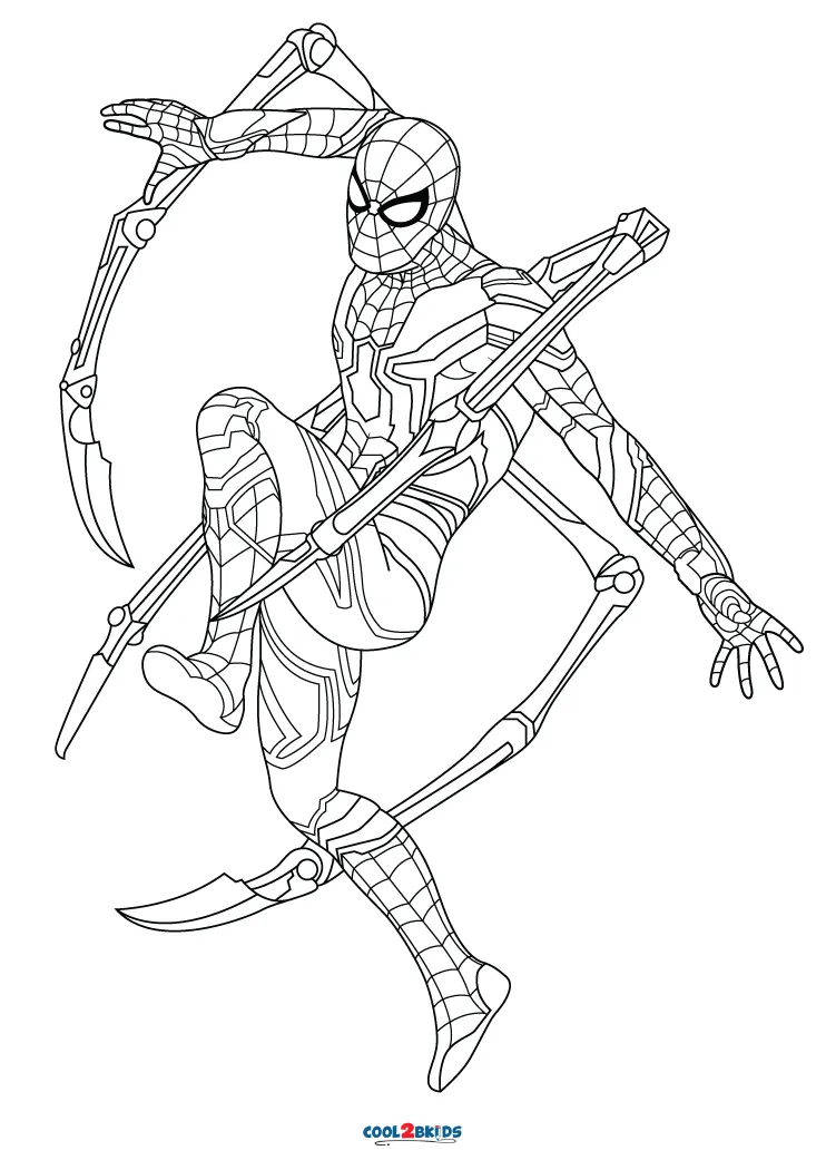 47+ Best of Spiderman And Ironman Coloring Pages Sheets Printables