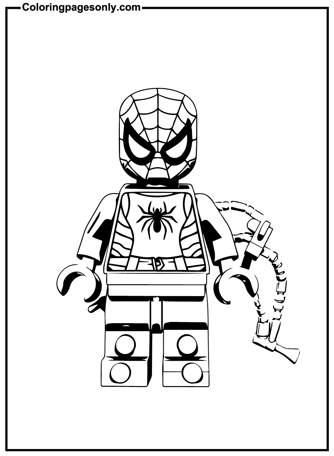 42+ Printable Spiderman Coloring Pages Lego Colored