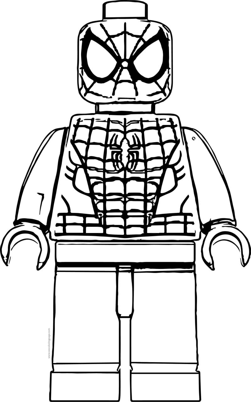 10 LEGO Spiderman Coloring Pages for Your Creative Kids