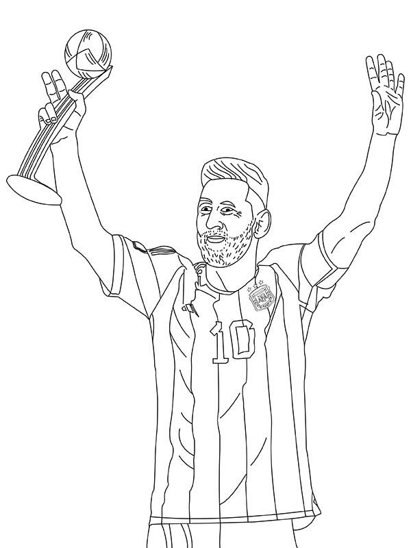 45+ Free Messi Coloring Pages Colored