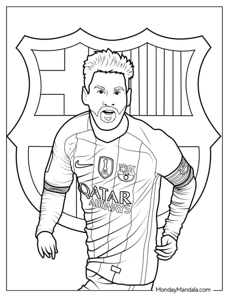 35+ Free Messi Coloring Pages Line Art