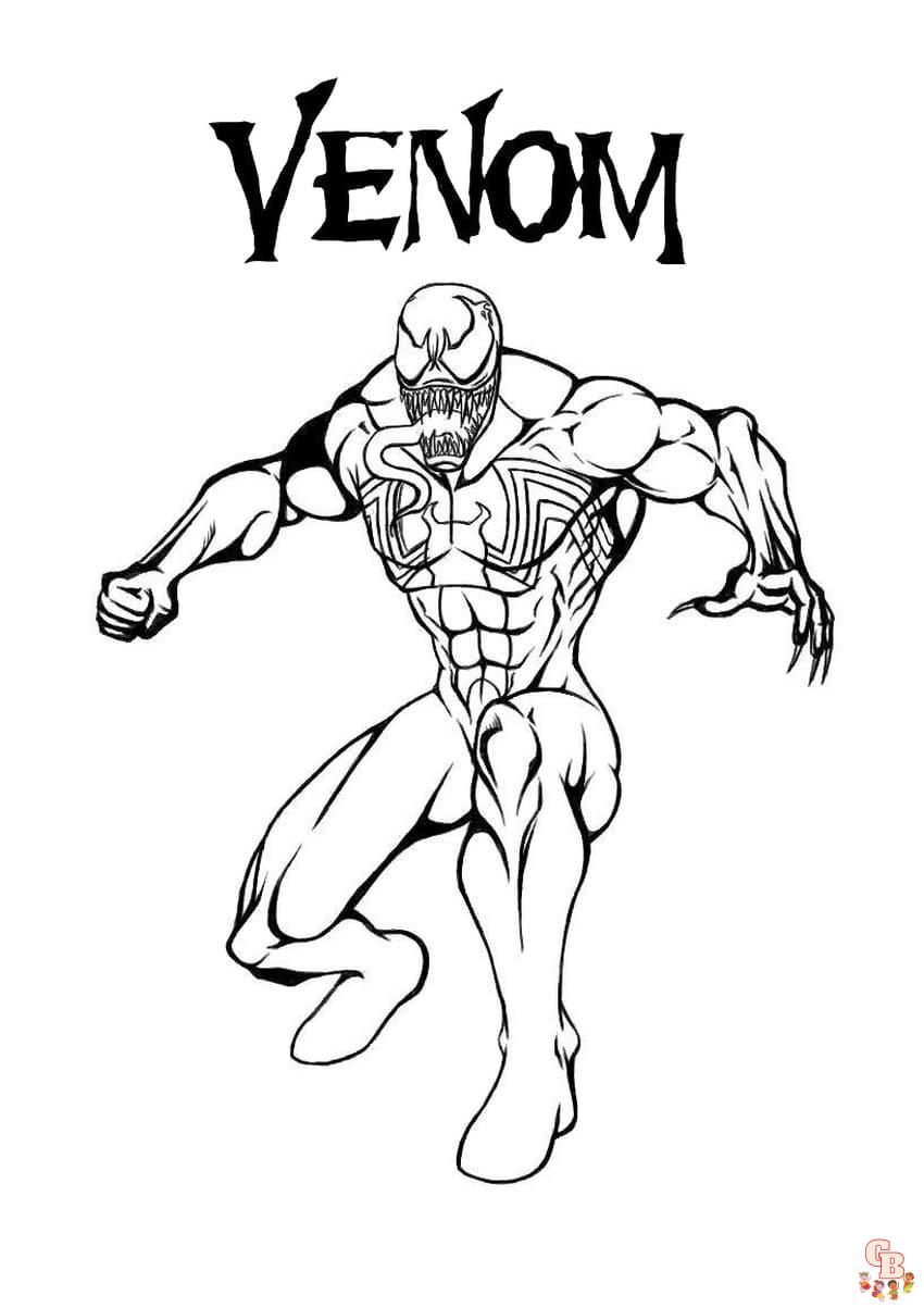 10 Action-Packed Venom vs Spiderman Coloring Pages to Unleash Your Inner Superhero