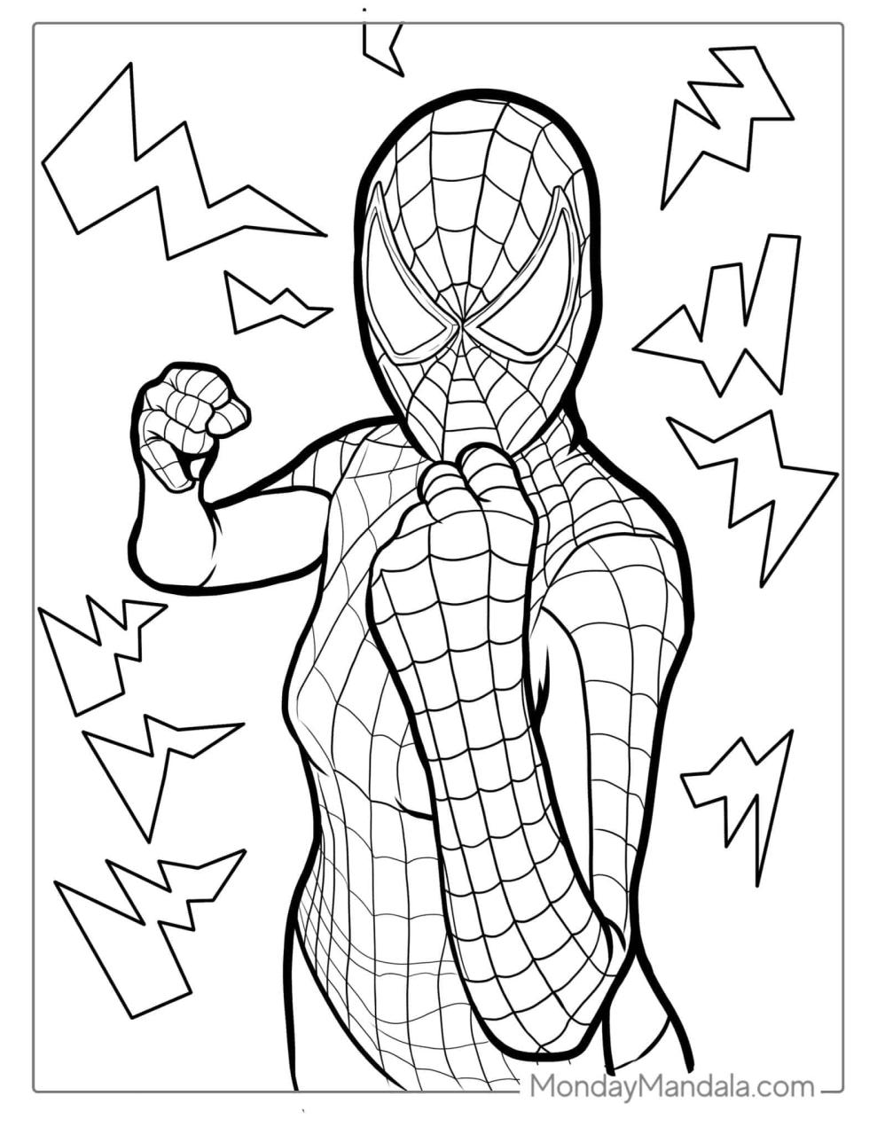 10 Spiderman Coloring Pages with Cool Characters to Unleash Your Inner Superhero