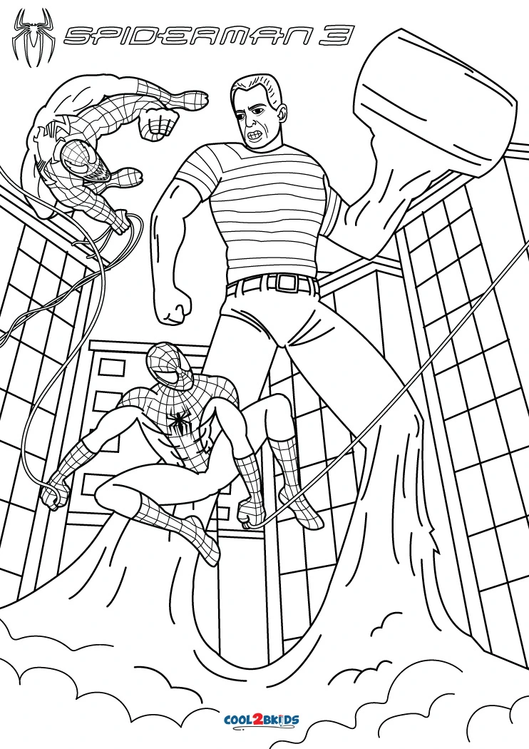 38+ Top Amazing Spider Man 3 Coloring Pages for Kids