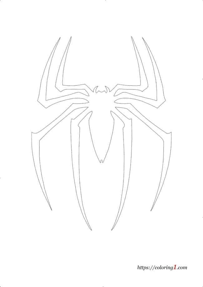 38+ Printable Spiderman Logo Coloring Pages Book Pages