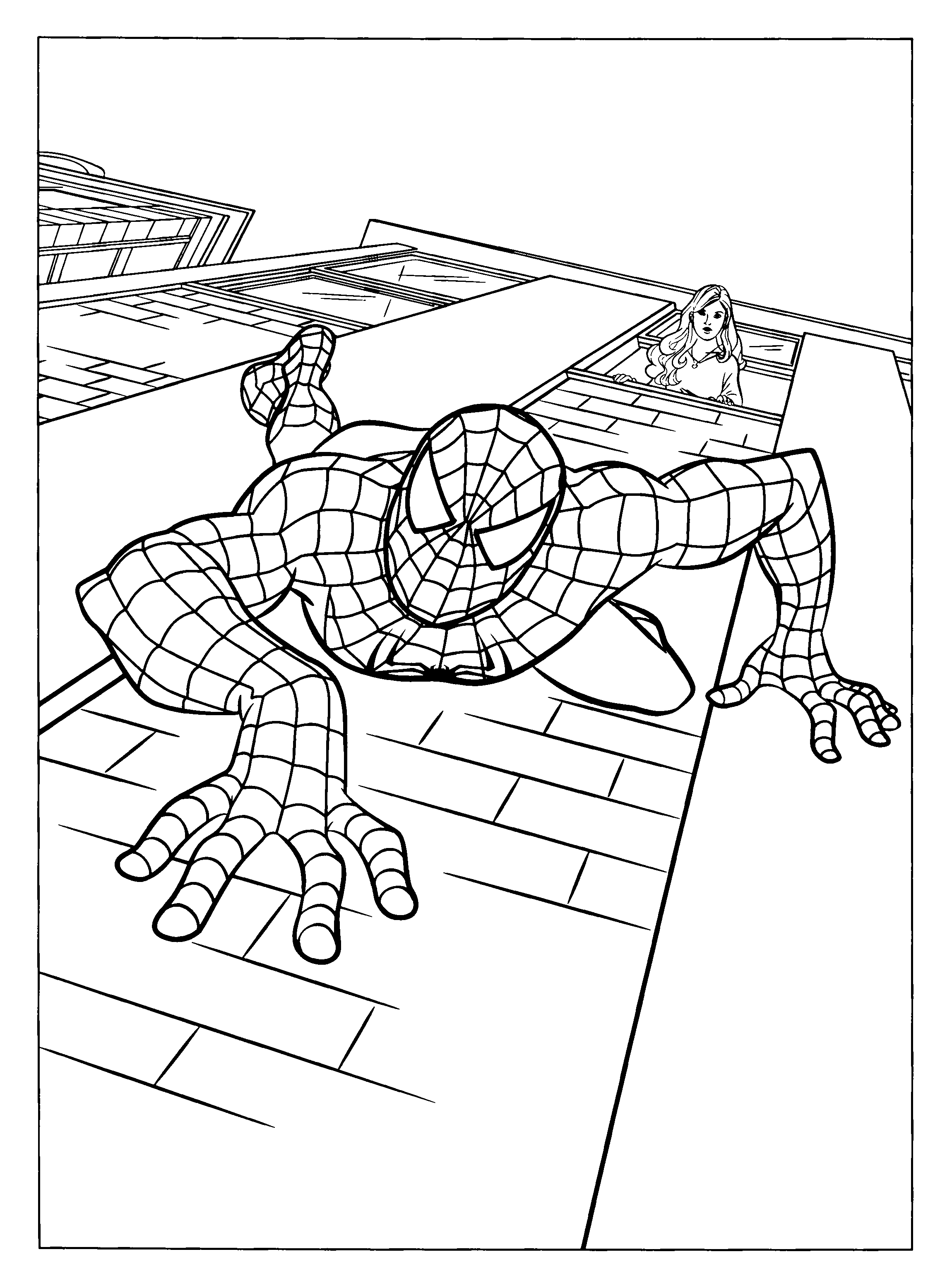 41+ Download Spiderman Coloring Pages Detailed Sketch