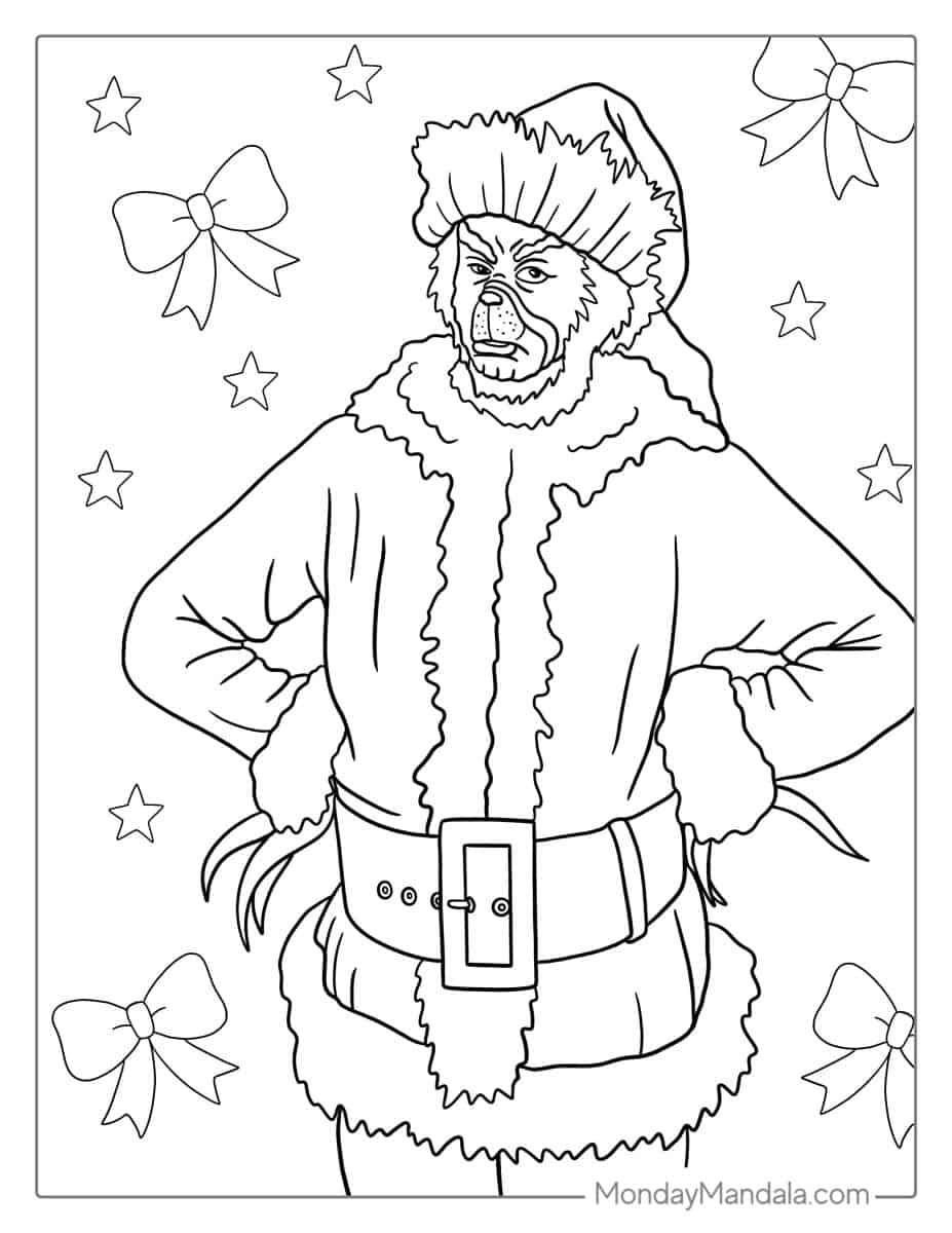 36+ Unique Grinch Coloring Pages Colored