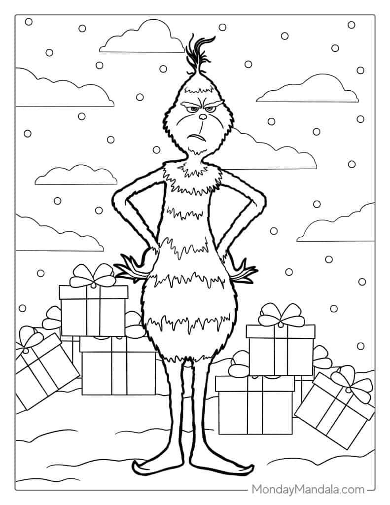 38+ Download Grinch Coloring Pages PDF Printable