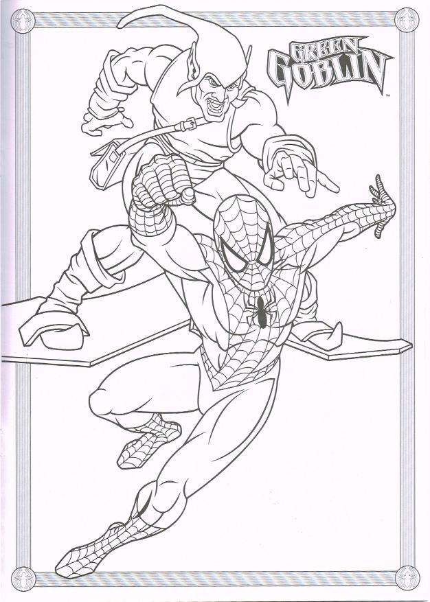 10 Green Goblin Spiderman Coloring Pages for Hours of Creative Fun