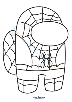 10 Among Us Spiderman Coloring Pages for Creative Kids