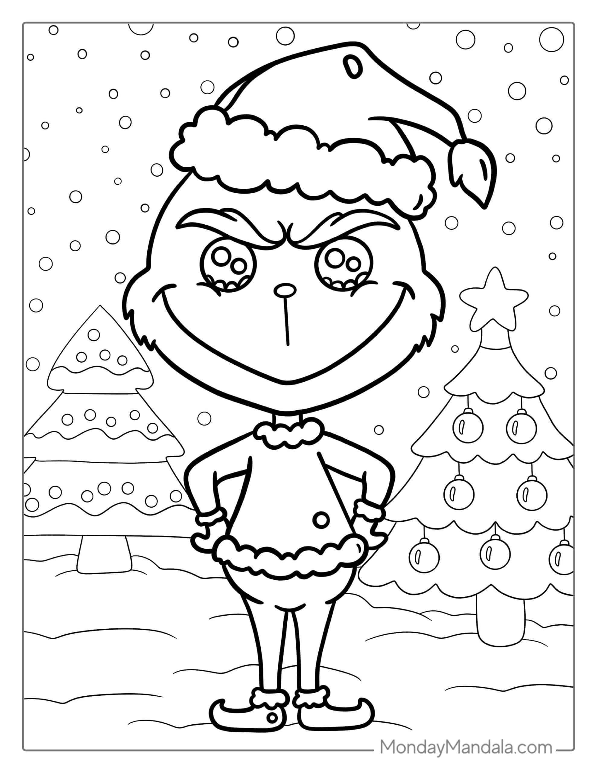 47+ Download Grinch Coloring Pages PDF Printable