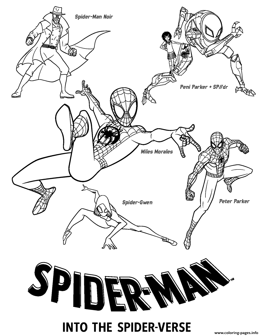 39+ Free New Spiderman Coloring Pages Colored