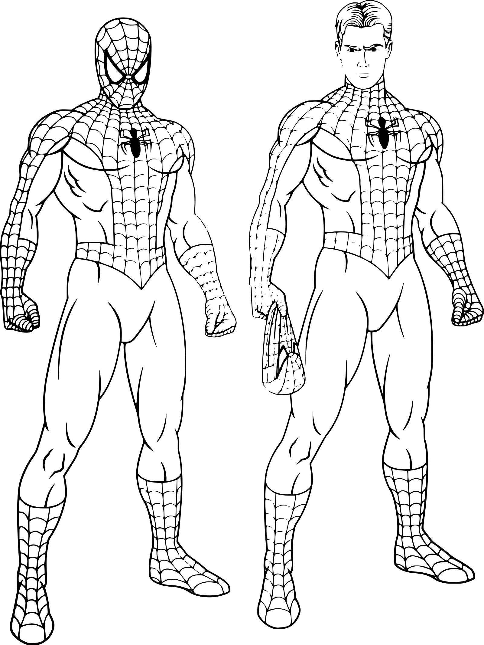 50+ Printable Peter Parker Coloring Free Printable