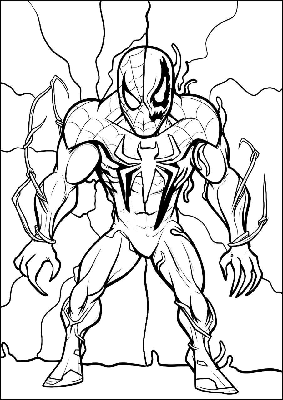 10 Venom-Themed Spiderman Coloring Pages to Unleash Your Inner Web-Slinger