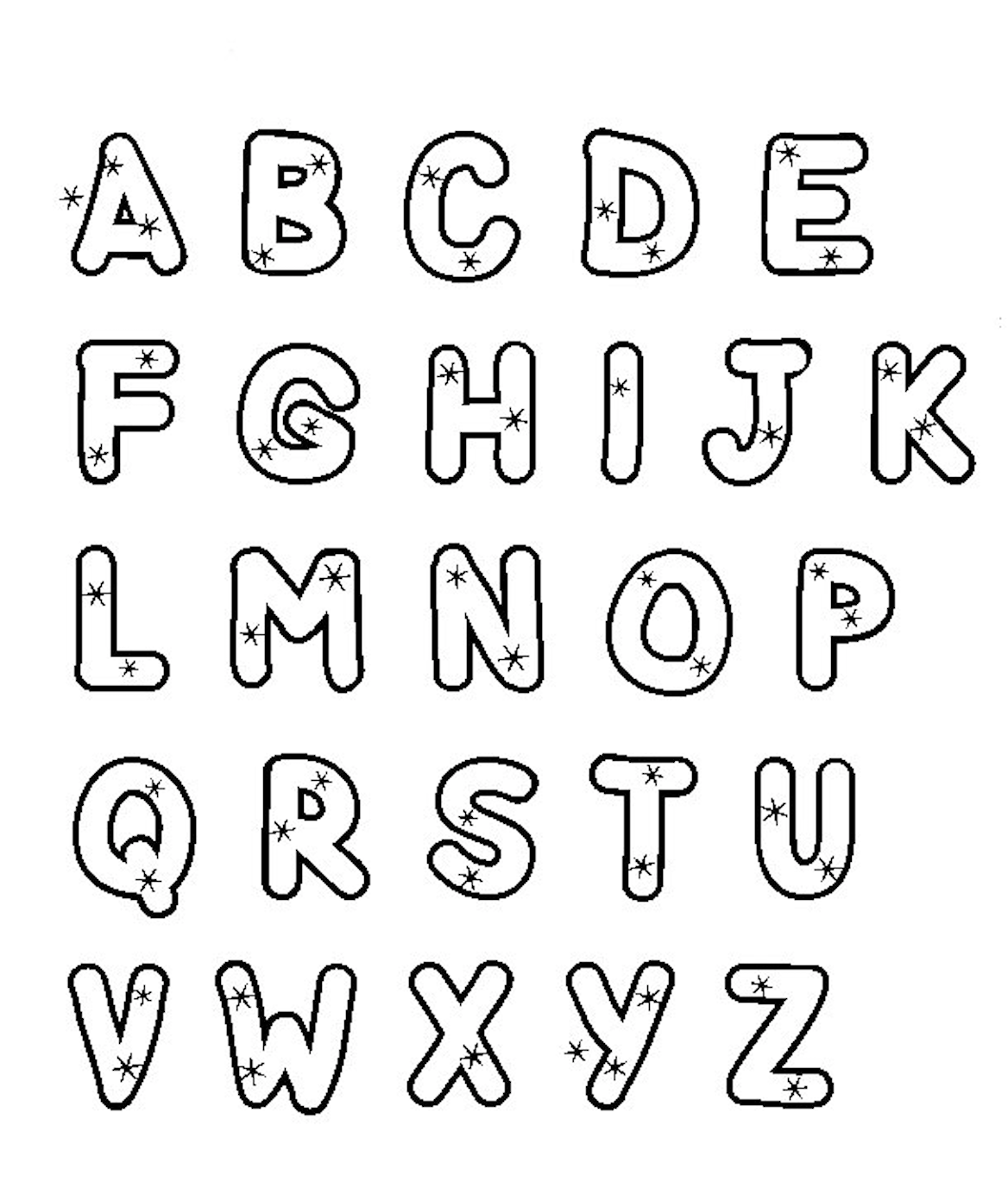 45+ Download Doodle Alphabet Coloring Pages Line Art