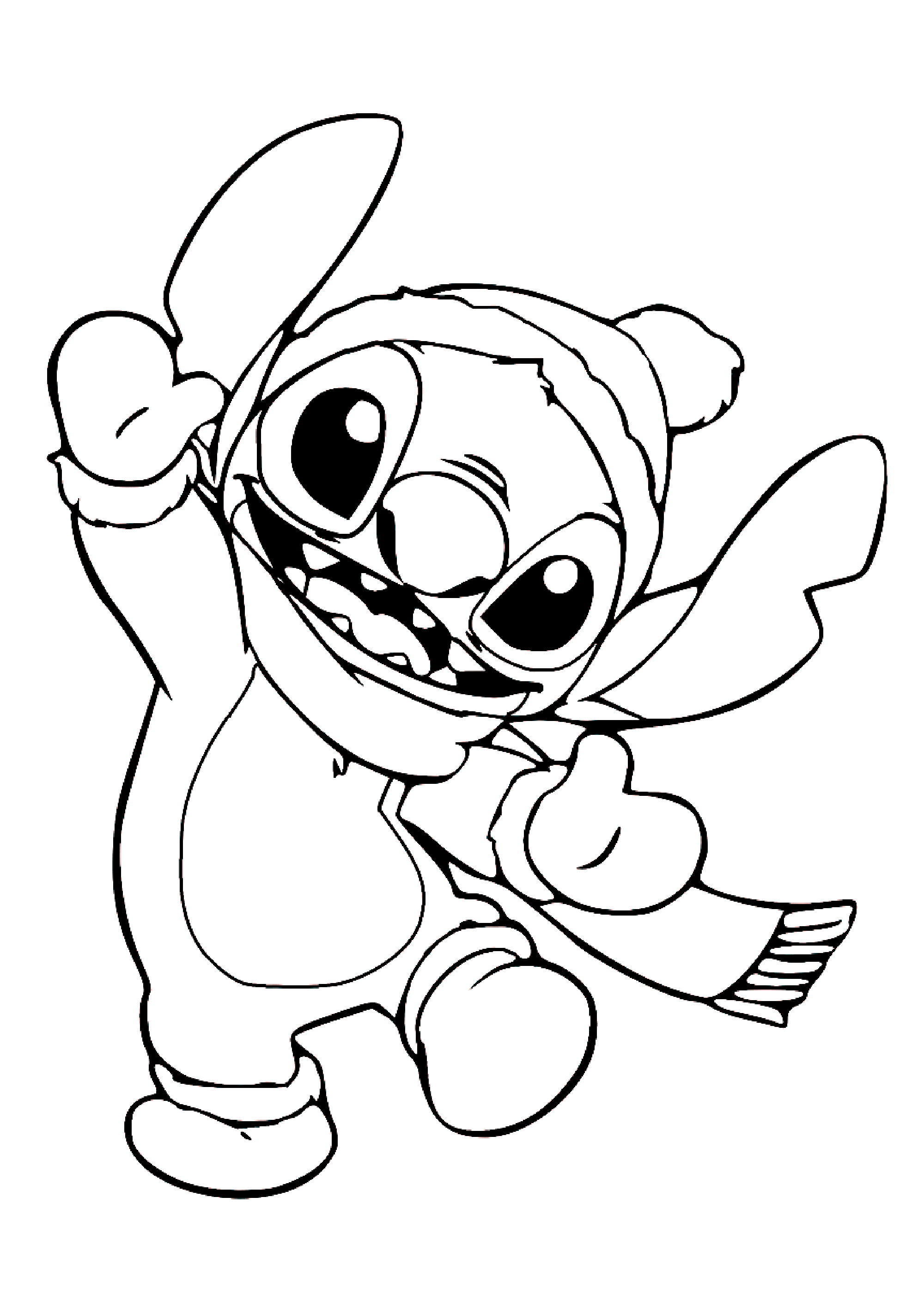 33+ Best of Coloring Pages Cute Stich Colored