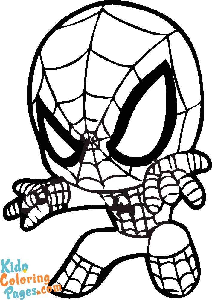 10 Adorable Baby Spiderman Coloring Pages for Little Web-Slingers