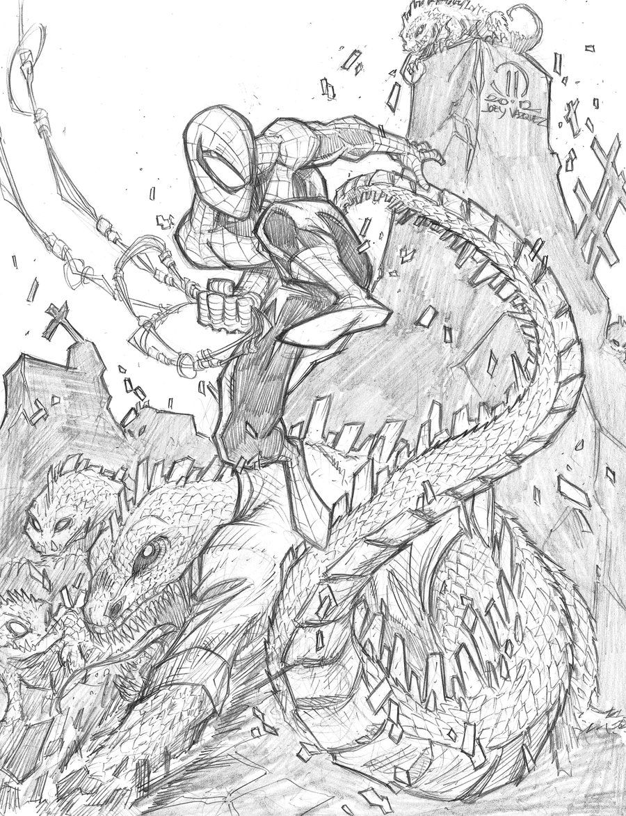 10 Lizard vs Spiderman Coloring Pages for Action Lovers