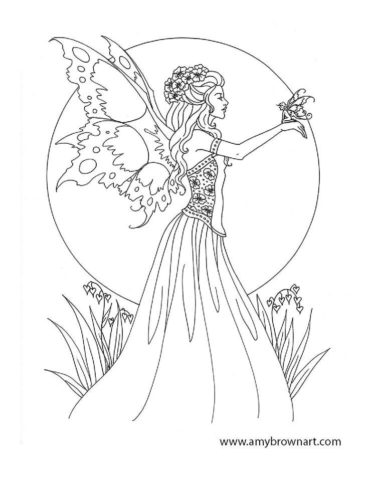 41+ Best of Fairy Coloring Pages Colored