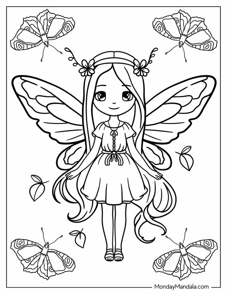 36+ Download Fairy Coloring Pages Book Pages