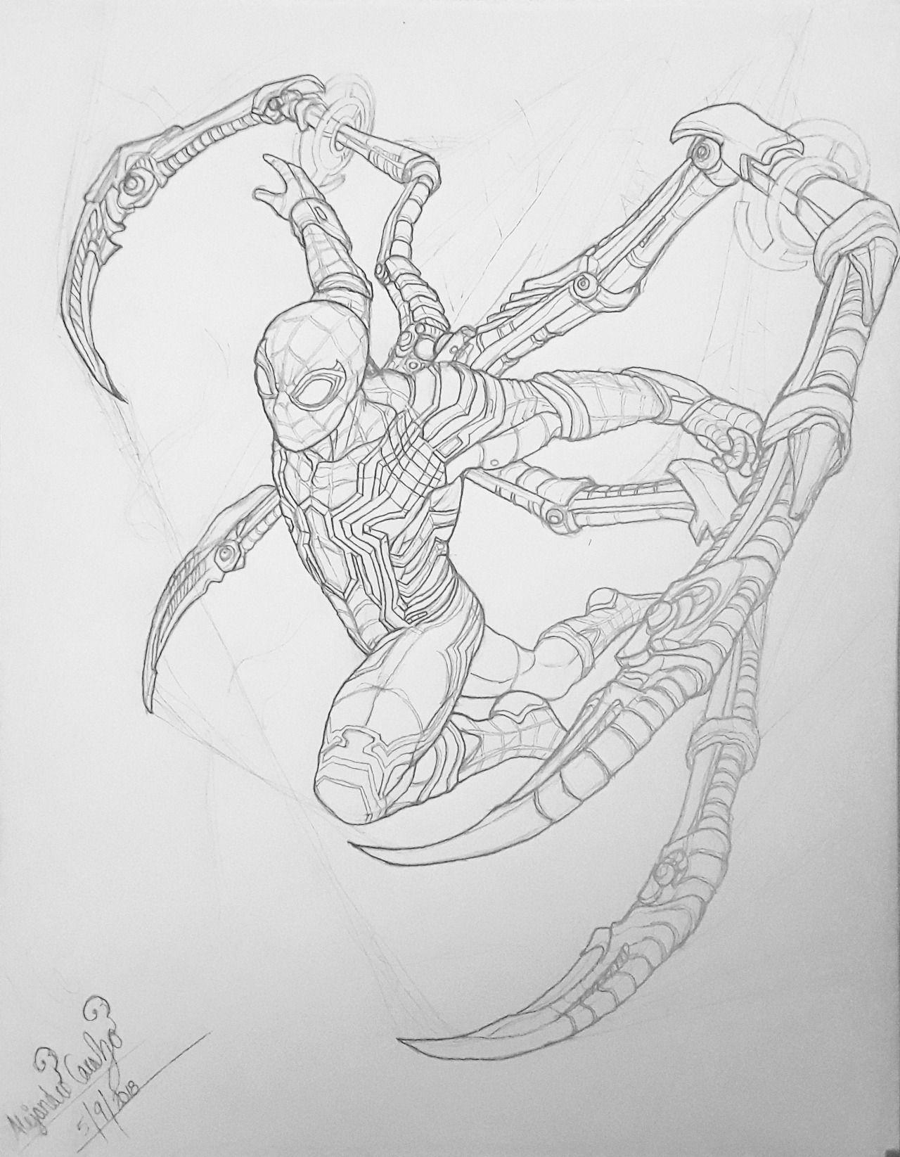 48+ Unique Spiderman And Ironman Coloring Pages Line Art