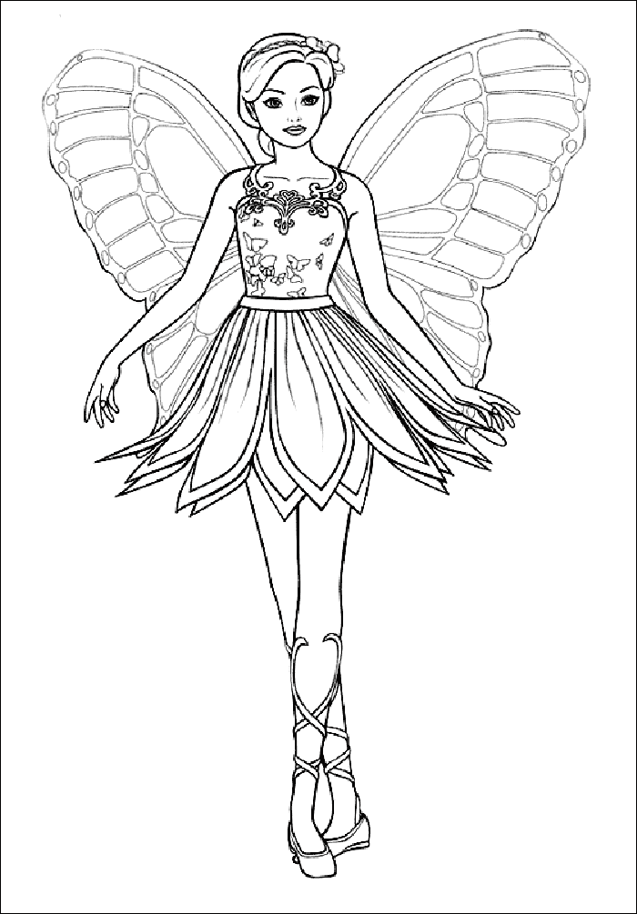 39+ Unique Fairy Coloring Pages PDF Printable