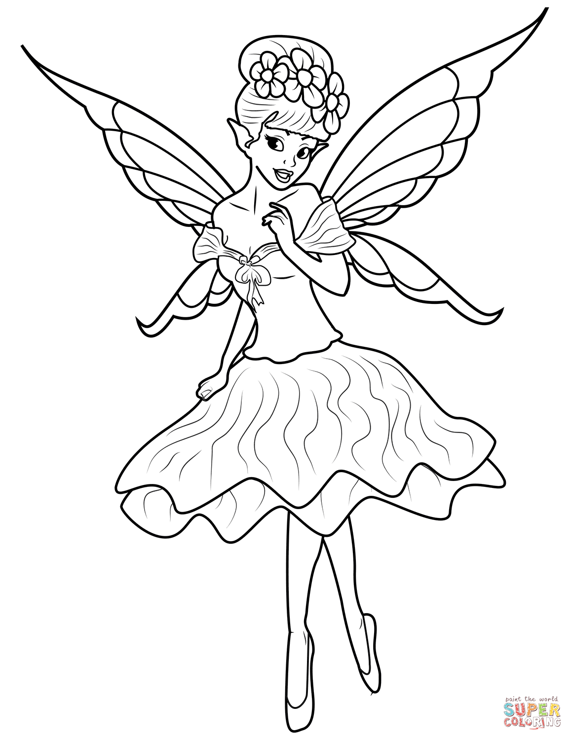 33+ Unique Fairy Coloring Pages Sheets Printables