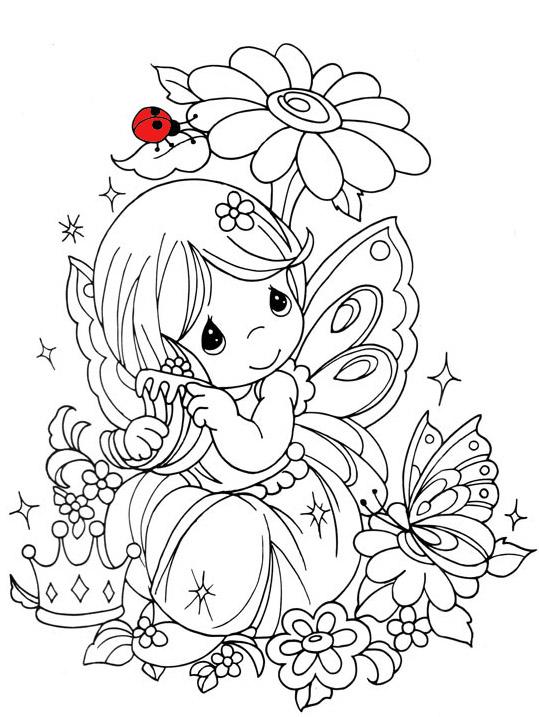 49+ Best of Fairy Coloring Pages Free Printable