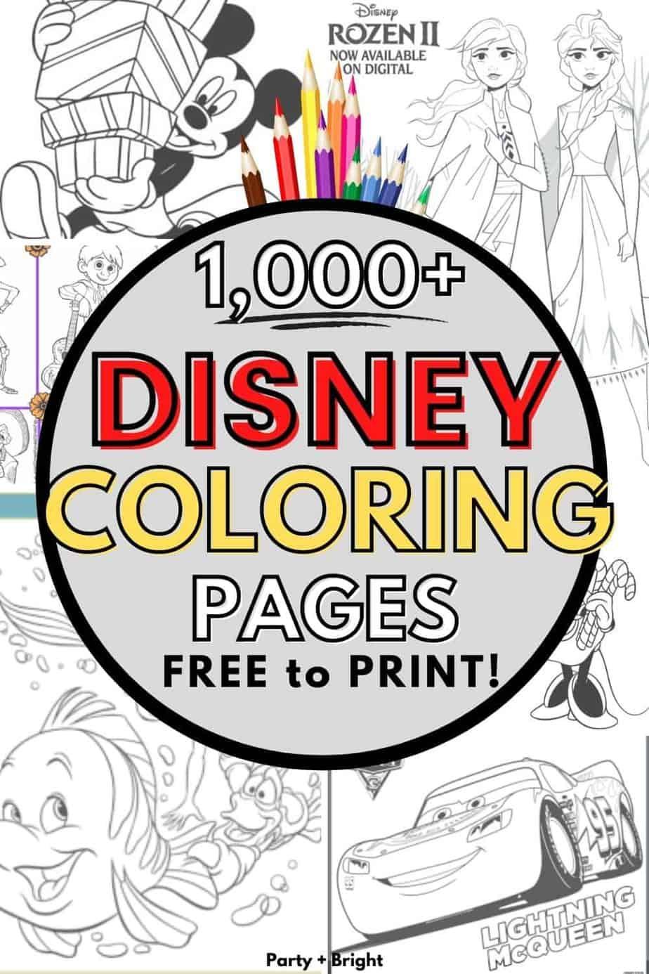 39+ Printable Disney Coloring Pages Free Printable