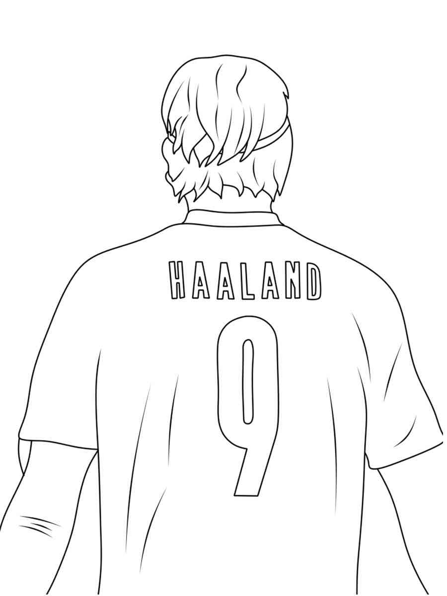 Haaland Coloring Pages 3