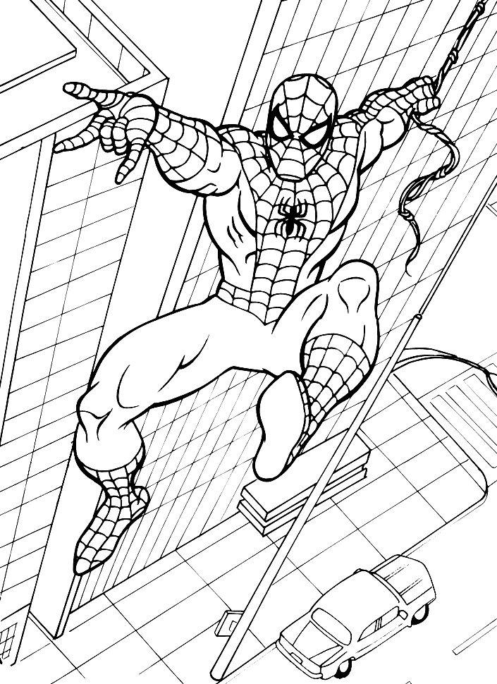 30+ Unique Peter Parker Coloring Line Art