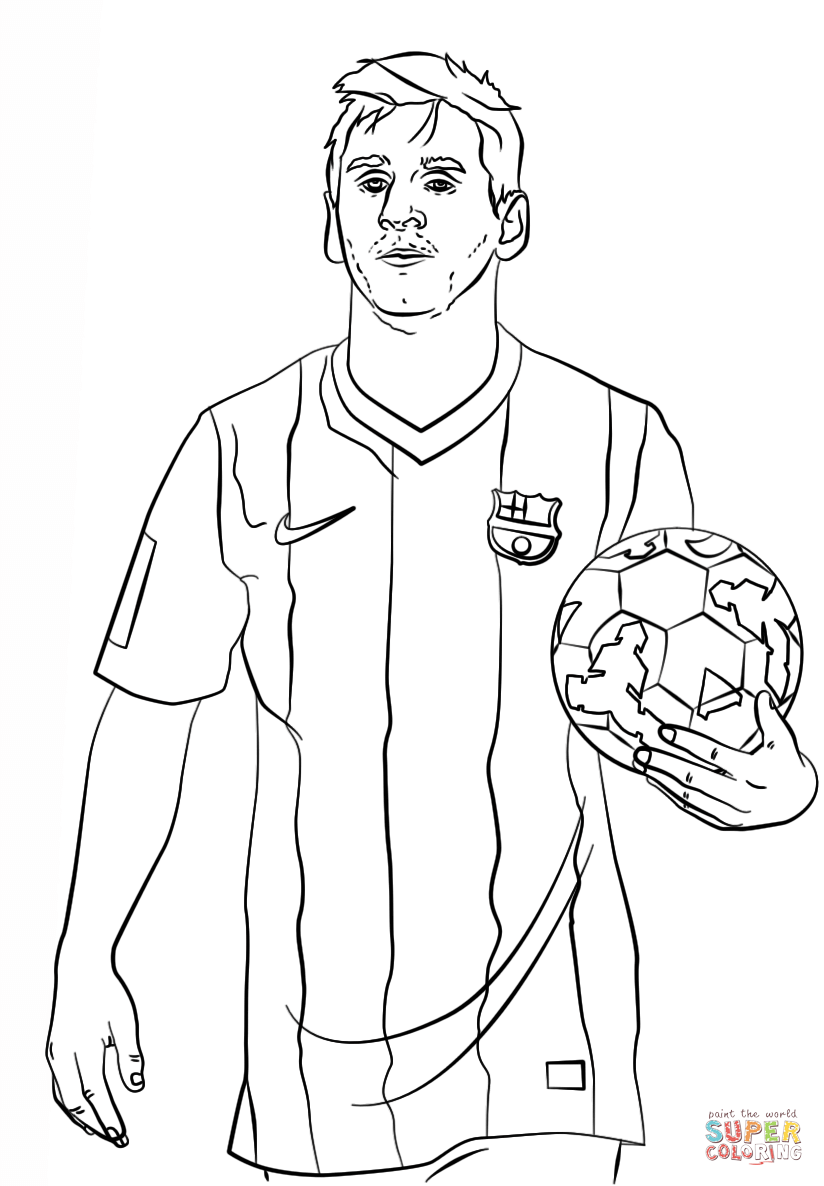 35+ Printable Messi Coloring Pages for Kids