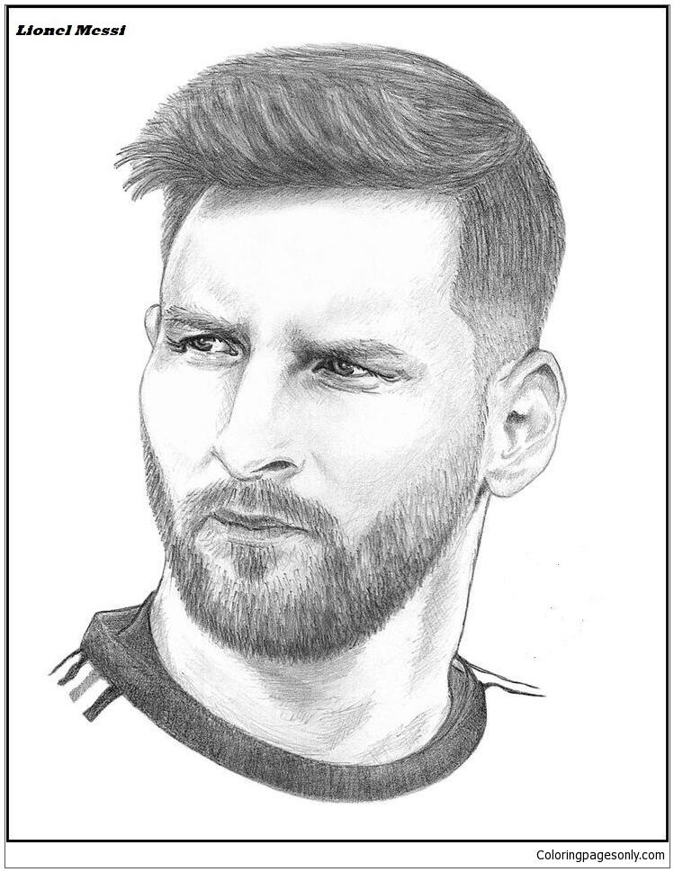 36+ Free Messi Coloring Pages Sketch