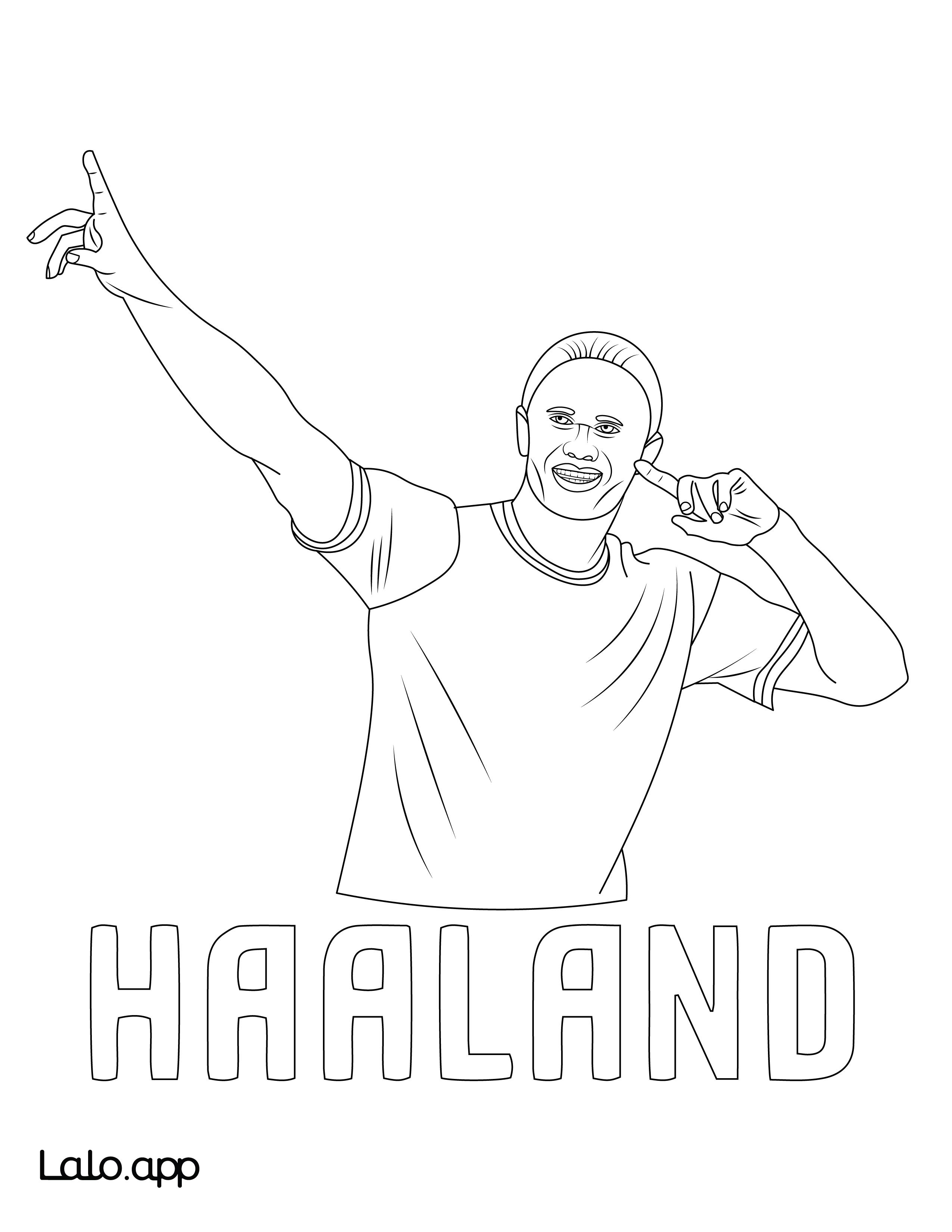 43+ Download Haaland Coloring Pages Free Printable