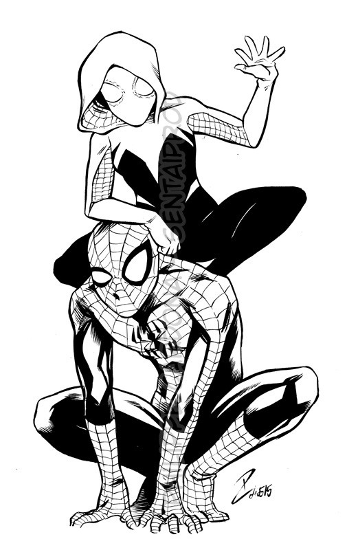 10 Cool Spiderman and Spider-Gwen Coloring Pages for Web-Slinging Fun