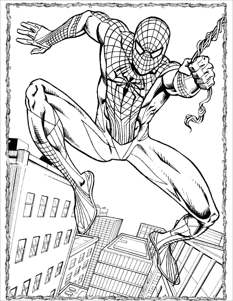 10 Amazing Spider-Man Coloring Pages for Marvel Fans