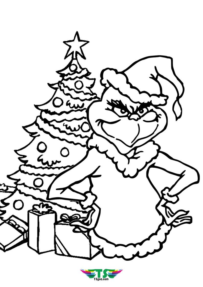 32+ Download Grinch Coloring Pages Colored